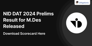NID DAT 2024 Prelims Result for M.Des Released @admissions.nid.edu; Download Scorecard Here